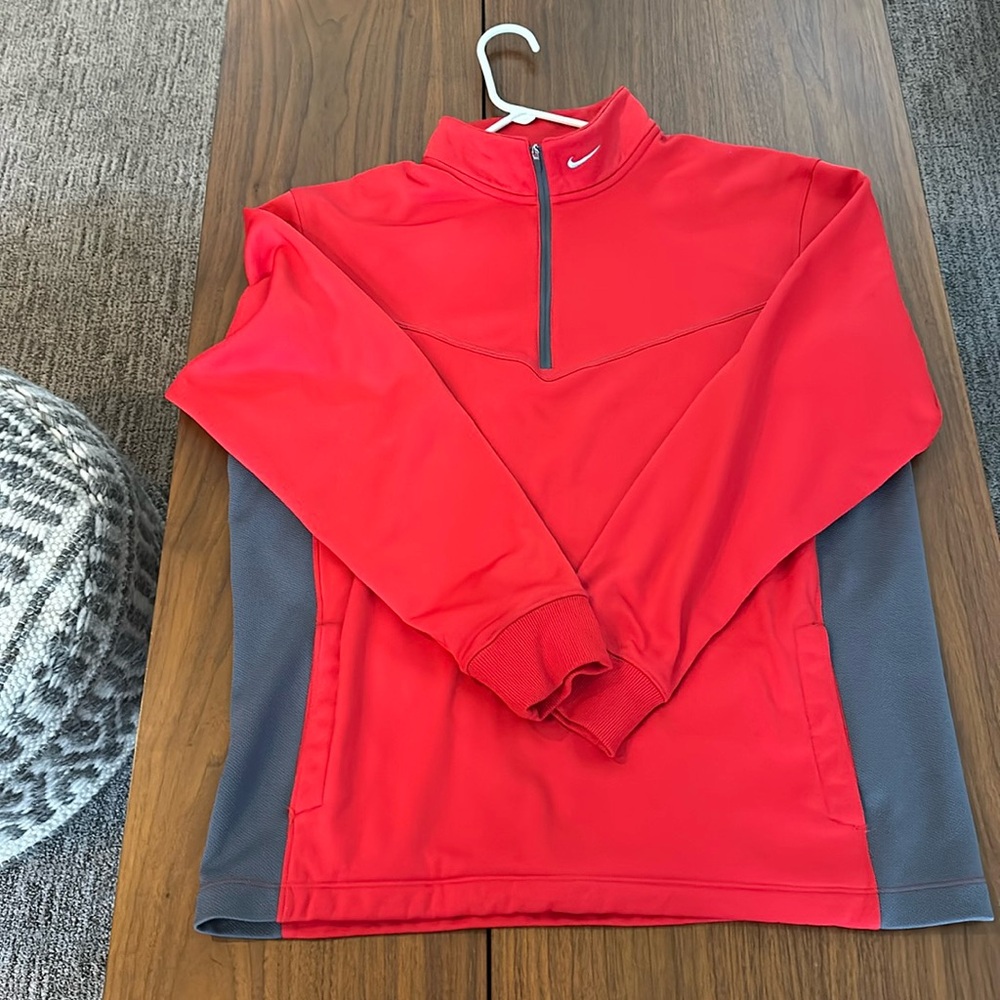 Men’s Nike golf three quarter zip sz large